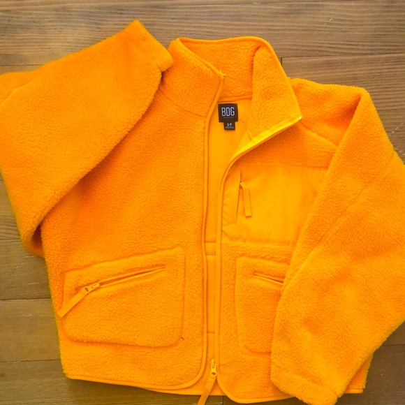 BDG Sweaters - BDG by Urban Outfitters orange “fleece” sweater